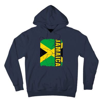 Vintage Jamaican Flag Jamaica Pride Roots Heritage Gift Tall Hoodie