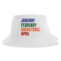 Vintage January February Basketball April Sustainable Bucket Hat