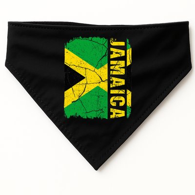Vintage Jamaican Flag Jamaica Pride Roots Heritage Gift USA-Made Doggie Bandana