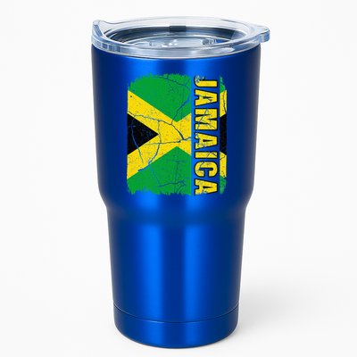 Vintage Jamaican Flag Jamaica Pride Roots Heritage Gift Tumbler