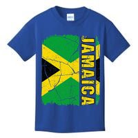 Vintage Jamaican Flag Jamaica Pride Roots Heritage Gift Kids T-Shirt
