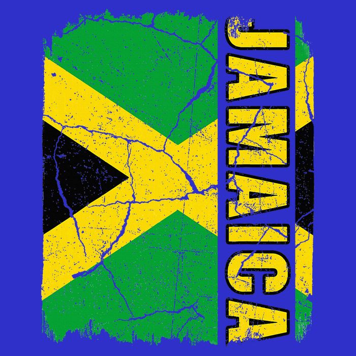 Vintage Jamaican Flag Jamaica Pride Roots Heritage Gift Kids T-Shirt
