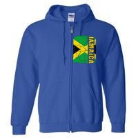 Vintage Jamaican Flag Jamaica Pride Roots Heritage Gift Full Zip Hoodie