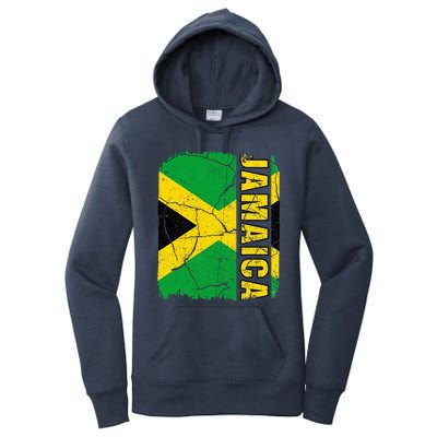 Vintage Jamaican Flag Jamaica Pride Roots Heritage Gift Women's Pullover Hoodie