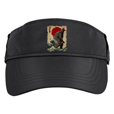Vintage Japanese Monster Great Wave Poster Adult Drive Performance Visor