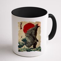Vintage Japanese Monster Great Wave Poster Mug