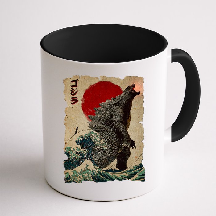 Vintage Japanese Monster Great Wave Poster Mug