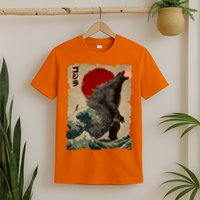 Vintage Japanese Monster Great Wave Poster T-Shirt