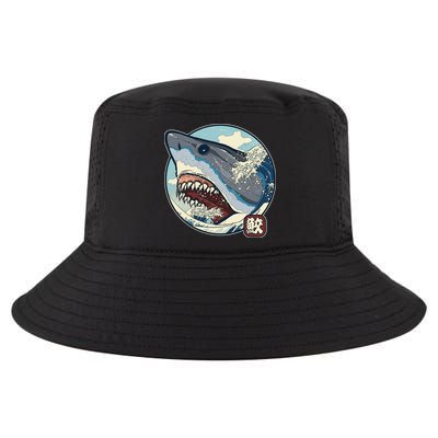 Vintage Japanese Great Wave Shark Attack Cool Comfort Performance Bucket Hat