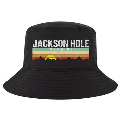 Vintage Jackson Hole Wyoming Retro Cool Comfort Performance Bucket Hat