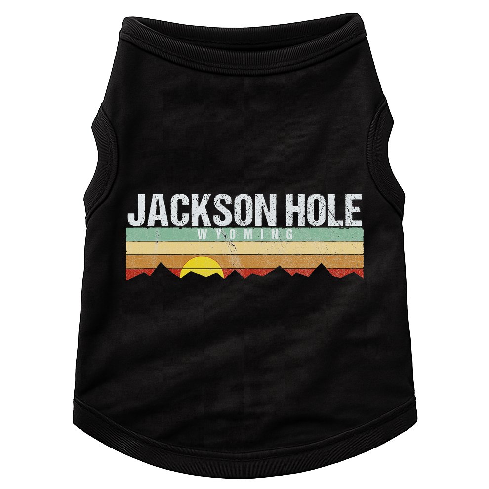Vintage Jackson Hole Wyoming Retro Doggie Tank