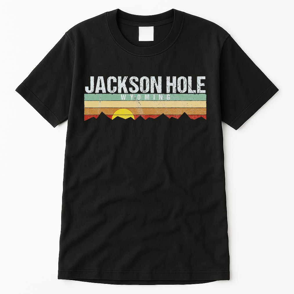 Vintage Jackson Hole Wyoming Retro Tall T-Shirt