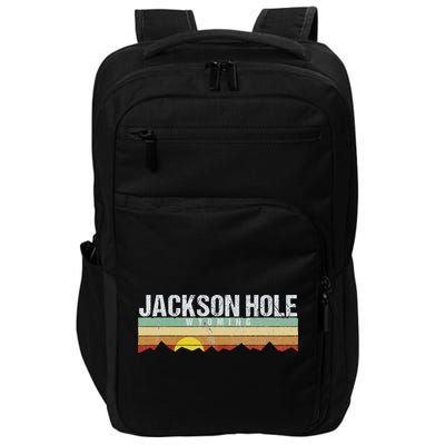 Vintage Jackson Hole Wyoming Retro Impact Tech Backpack