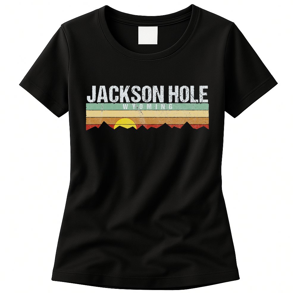 Vintage Jackson Hole Wyoming Retro Womens T-Shirt