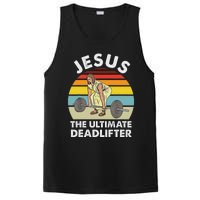 Vintage Jesus He Ultimate Deadlifter Funny Gym Bodybuliding PosiCharge Competitor Tank