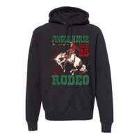 Vintage Jingle Horse Rodeo Funny Howdy Western Christmas Premium Hoodie