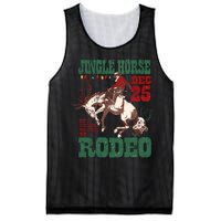 Vintage Jingle Horse Rodeo Funny Howdy Western Christmas Mesh Reversible Basketball Jersey Tank