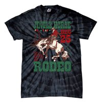 Vintage Jingle Horse Rodeo Funny Howdy Western Christmas Tie-Dye T-Shirt