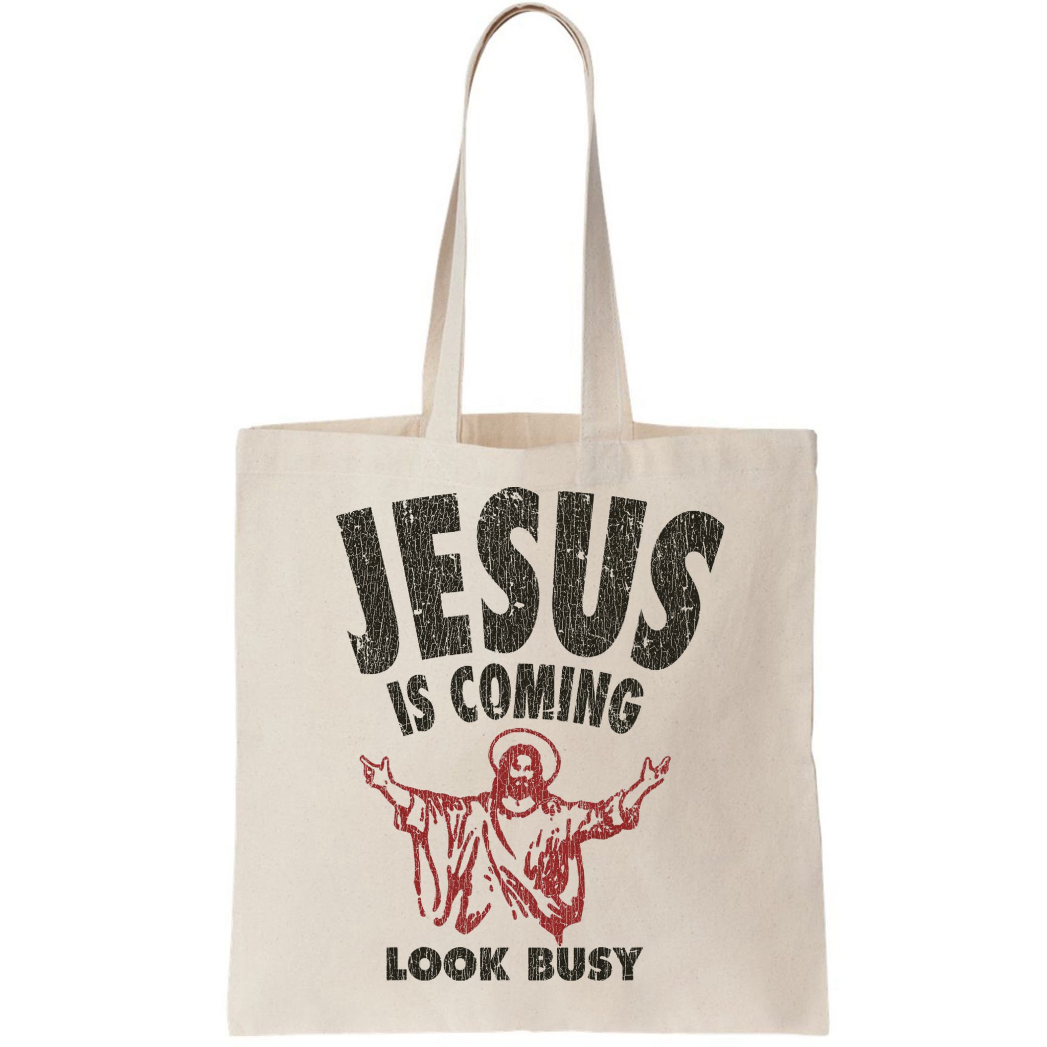 Vintage Jesus Is Coming Look Busy 1992 Bag