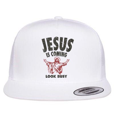 Vintage Jesus Is Coming Look Busy 1992 Flatbill Hat
