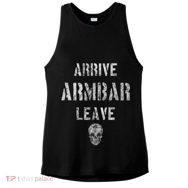 Vintage Jiu Jitsu Arrive Armbar Leave Grappling BJJ Ladies PosiCharge Tri-Blend Wicking Tank