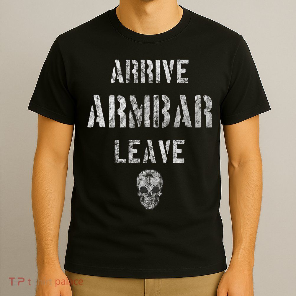 Vintage Jiu Jitsu Arrive Armbar Leave Grappling BJJ T-Shirt