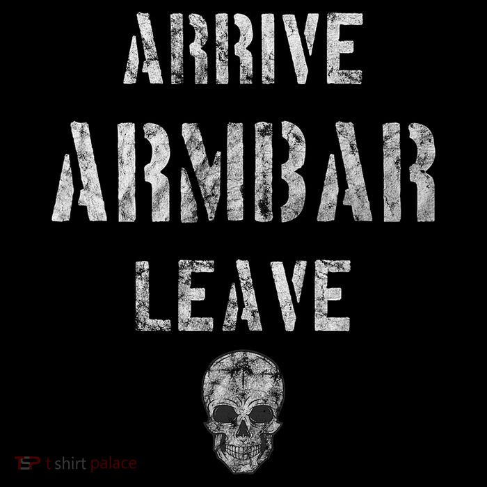 Vintage Jiu Jitsu Arrive Armbar Leave Grappling BJJ T-Shirt