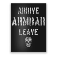 Vintage Jiu Jitsu Arrive Armbar Leave Grappling BJJ Poster