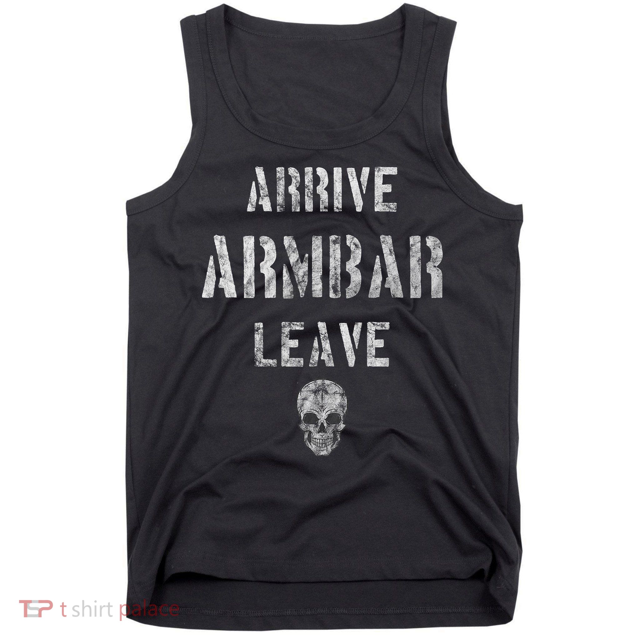 Vintage Jiu Jitsu Arrive Armbar Leave Grappling BJJ Tank Top