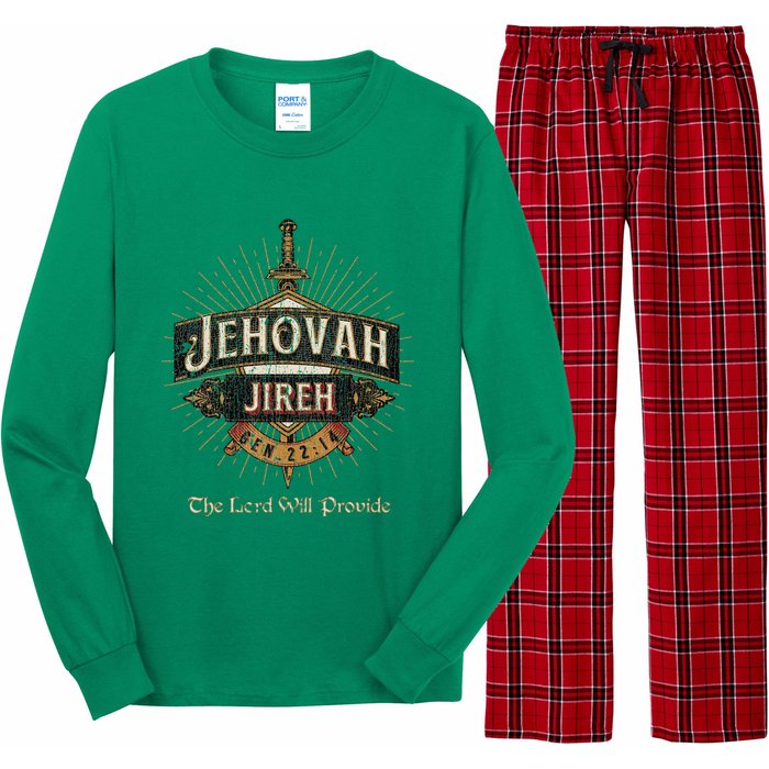 Vintage Jehovah Jireh The Lord Will Provide Long Sleeve Pajama Set