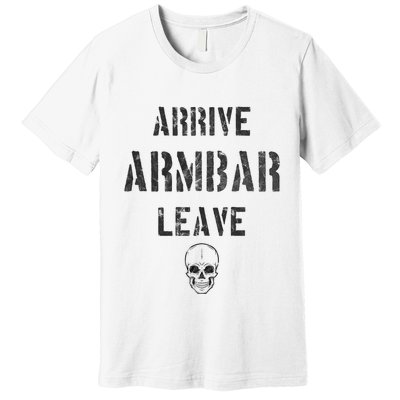 Vintage Jiu Jitsu Arrive Armbar Leave Grappling BJJ Premium T-Shirt
