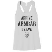 Vintage Jiu Jitsu Arrive Armbar Leave Grappling BJJ Women's Racerback Tank