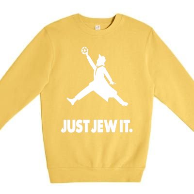 Vinatge Just Jew It Jewish Premium Crewneck Sweatshirt