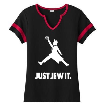 Vinatge Just Jew It Jewish Ladies Halftime Notch Neck Tee