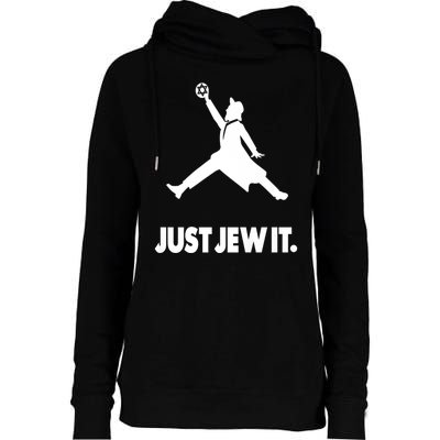 Vinatge Just Jew It Jewish Womens Funnel Neck Pullover Hood