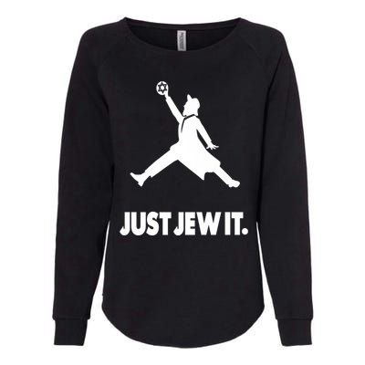 Vinatge Just Jew It Jewish Womens California Wash Sweatshirt