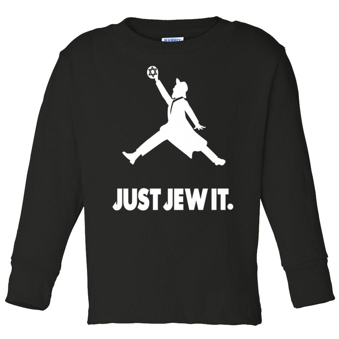 Vinatge Just Jew It Jewish Toddler Long Sleeve Shirt