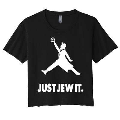 Vinatge Just Jew It Jewish Women's Crop Top Tee