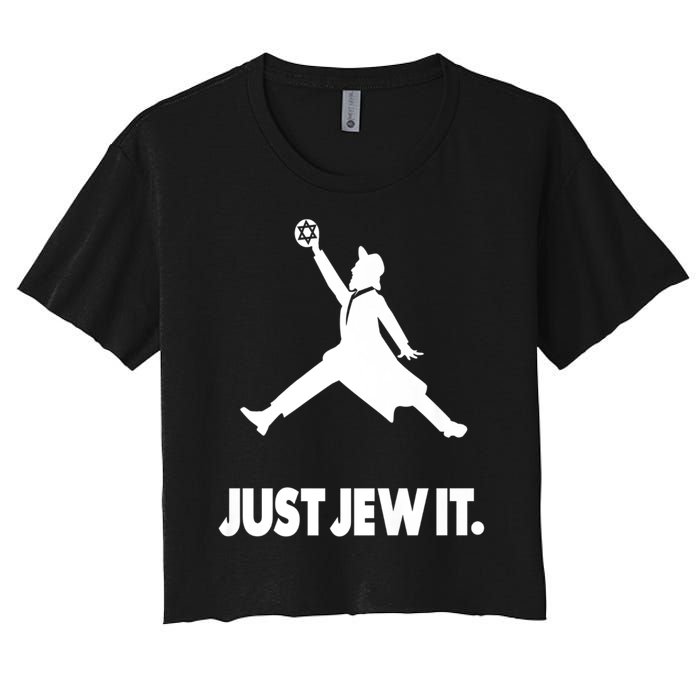 Vinatge Just Jew It Jewish Women's Crop Top Tee