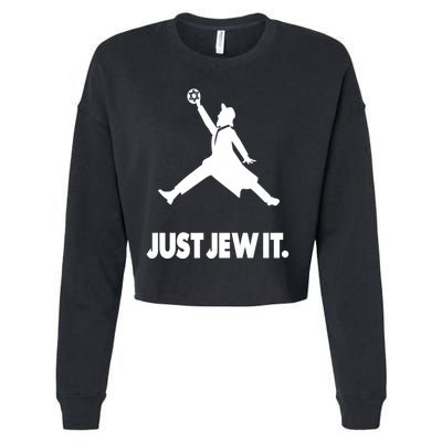 Vinatge Just Jew It Jewish Cropped Pullover Crew