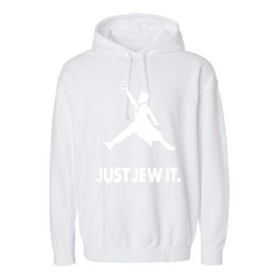 Vinatge Just Jew It Jewish Garment-Dyed Fleece Hoodie