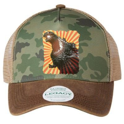 Vintage Japanese Kaiju Monster Legacy Tie Dye Trucker Hat