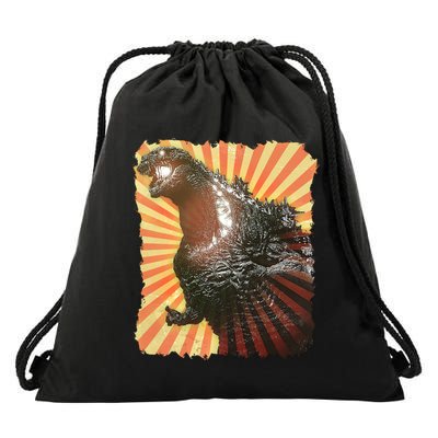 Vintage Japanese Kaiju Monster Drawstring Bag