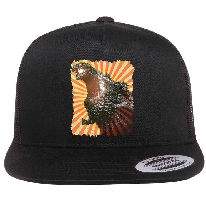 Vintage Japanese Kaiju Monster Flatbill Hat