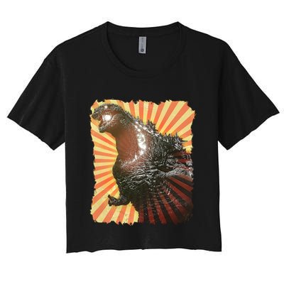 Vintage Japanese Kaiju Monster Crop Top