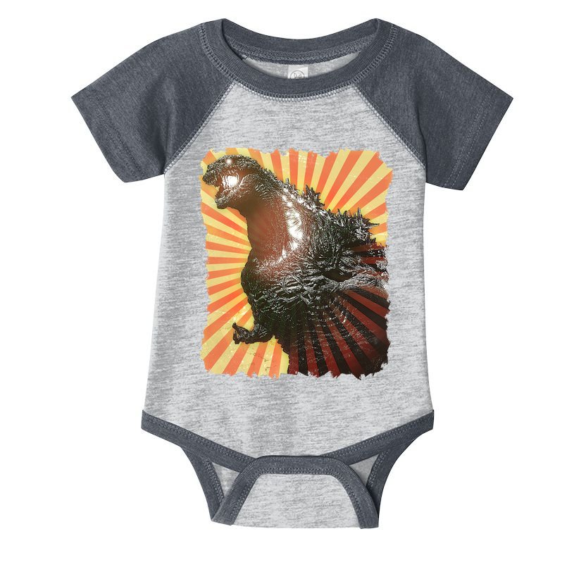 Vintage Japanese Kaiju Monster Infant Baby Jersey Bodysuit