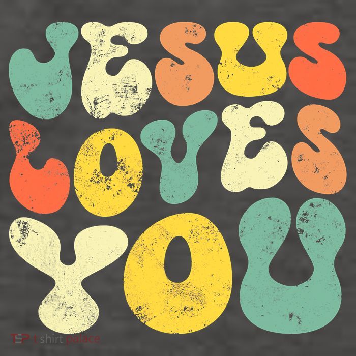 Vintage Jesus Loves You Jesus Christian Vector Backpack