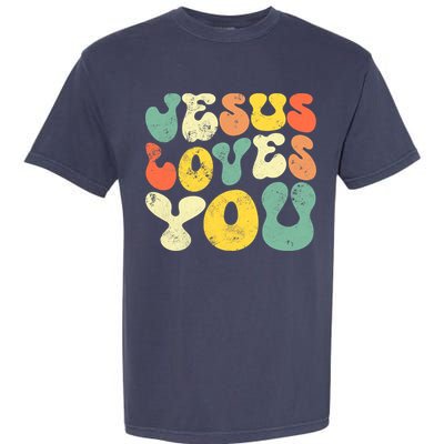 Vintage Jesus Loves You Jesus Christian Garment-Dyed Heavyweight T-Shirt