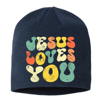 Vintage Jesus Loves You Jesus Christian Sustainable Beanie