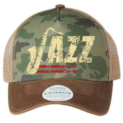 Vintage Jazz Lovers Music Band Player Saxophone Legacy Tie Dye Trucker Hat